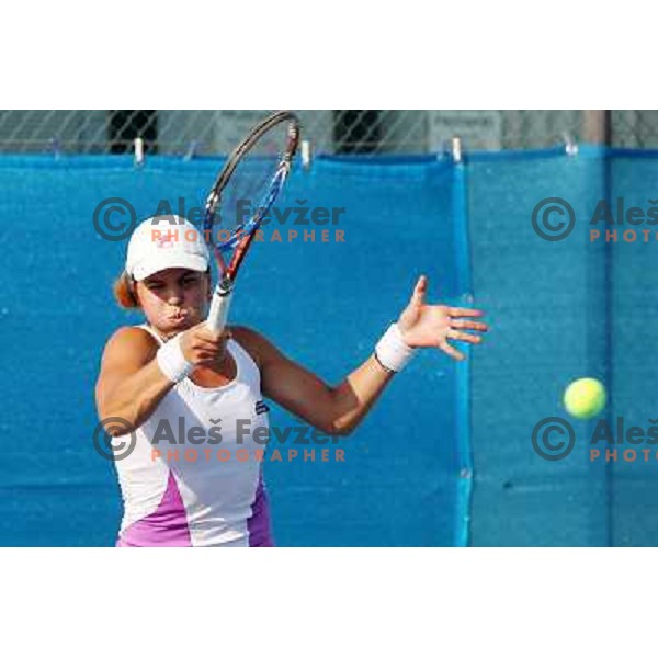 Anna Tatishvili of Georgia in action during second round of Qualifying singles at WTA Banka Koper Slovenia Open tennis tournament, played in SRC Marina, Portoroz, Slovenia on July 18, 2010 