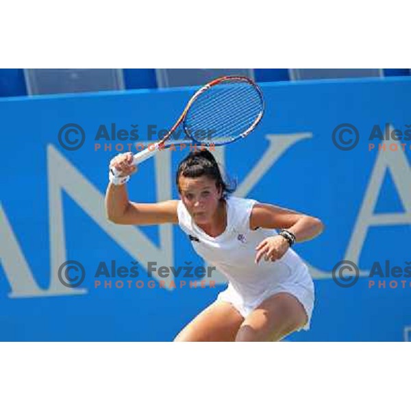 Nastja Kolar of Slovenia in action during first round of Qualifying singles at WTA Banka Koper Slovenia Open tennis tournament, played in SRC Marina, Portoroz, Slovenia on July 17 2010 