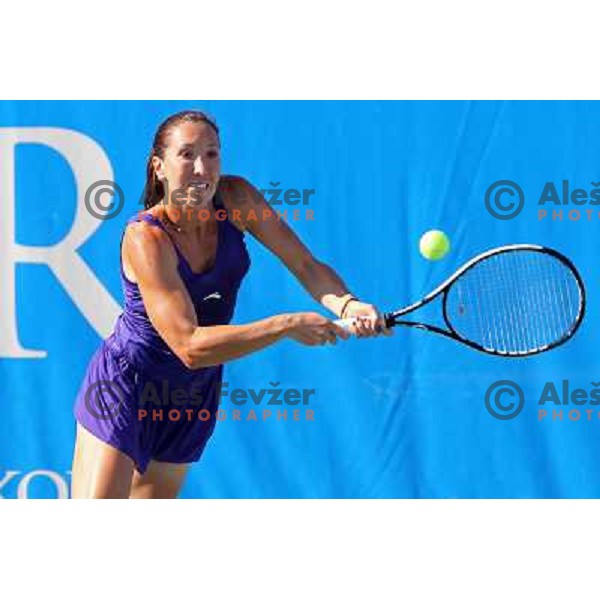 Jelena Jankovic of Serbia in action during first round of WTA Banka Koper Slovenia Open tennis tournament, played in SRC Marina, Portoroz, Slovenia on July 19, 2010 
