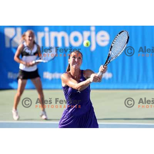 Jelena Jankovic of Serbia in action during first round of WTA Banka Koper Slovenia Open tennis tournament, played in SRC Marina, Portoroz, Slovenia on July 19, 2010 