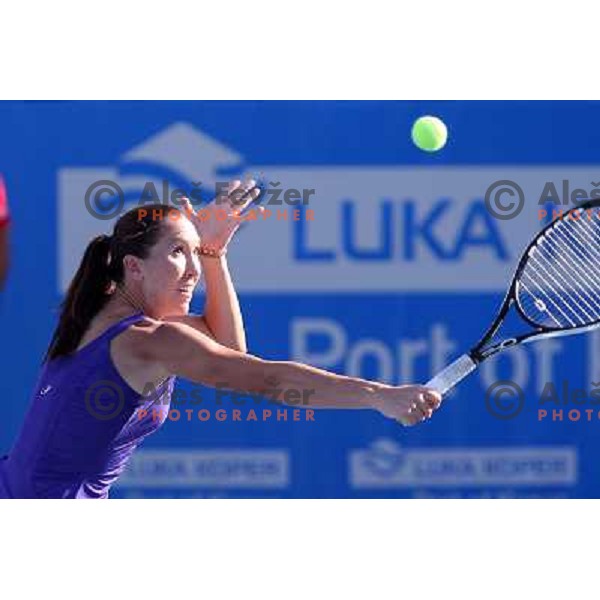 Jelena Jankovic of Serbia in action during first round of WTA Banka Koper Slovenia Open tennis tournament, played in SRC Marina, Portoroz, Slovenia on July 19, 2010 