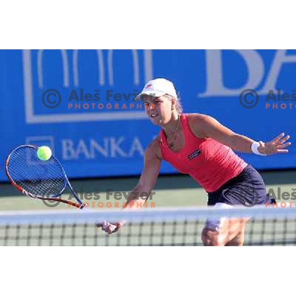 Anna Tatishvili of Georgia in action during first round of WTA Banka Koper Slovenia Open tennis tournament, played in SRC Marina, Portoroz, Slovenia on July 19, 2010 