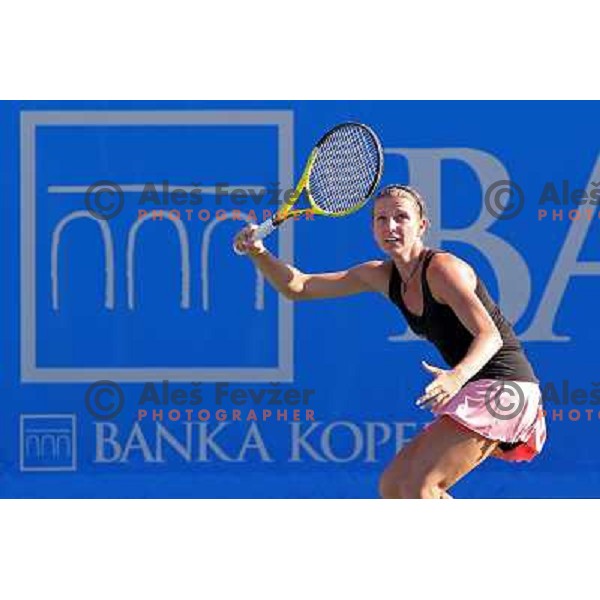 Jelena Jankovic of Serbia in action during first round of WTA Banka Koper Slovenia Open tennis tournament, played in SRC Marina, Portoroz, Slovenia on July 19, 2010 