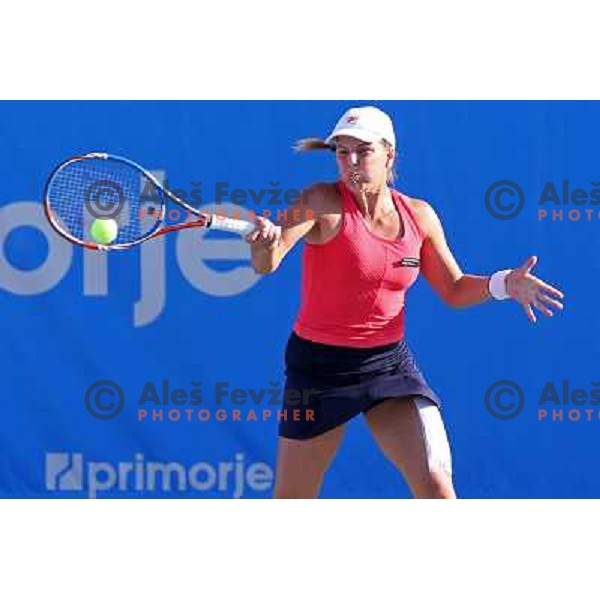 Anna Tatishvili of Georgia in action during first round of WTA Banka Koper Slovenia Open tennis tournament, played in SRC Marina, Portoroz, Slovenia on July 19, 2010 