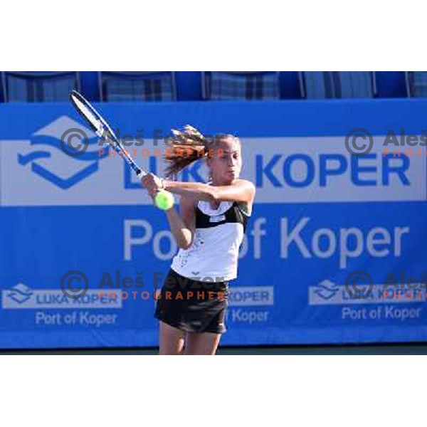 Aleksandra Krunic of Serbia in action during first round of WTA Banka Koper Slovenia Open tennis tournament, played in SRC Marina, Portoroz, Slovenia on July 19, 2010 