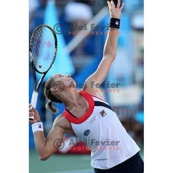 Polona Hercog of Slovenia in action during first round of WTA Banka Koper Slovenia Open tennis tournament, played in SRC Marina, Portoroz, Slovenia on July 19, 2010 