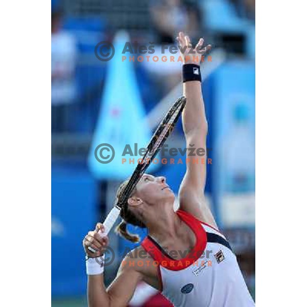 Polona Hercog of Slovenia in action during first round of WTA Banka Koper Slovenia Open tennis tournament, played in SRC Marina, Portoroz, Slovenia on July 19, 2010 
