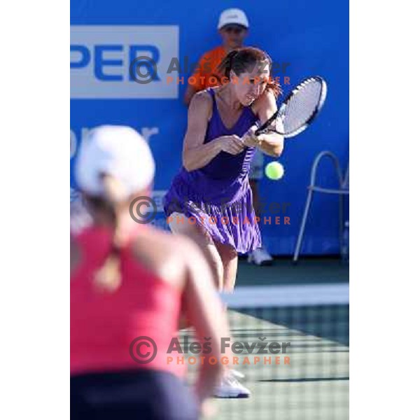 Jelena Jankovic of Serbia in action during first round of WTA Banka Koper Slovenia Open tennis tournament, played in SRC Marina, Portoroz, Slovenia on July 19, 2010 