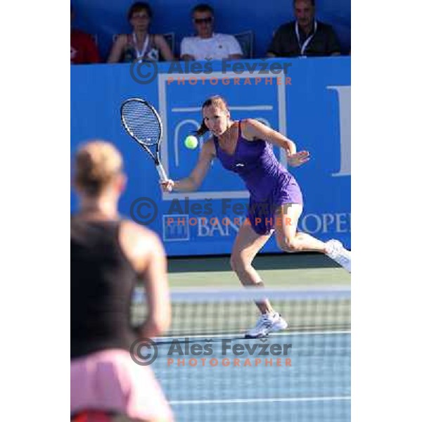 Jelena Jankovic of Serbia in action during first round of WTA Banka Koper Slovenia Open tennis tournament, played in SRC Marina, Portoroz, Slovenia on July 19, 2010 