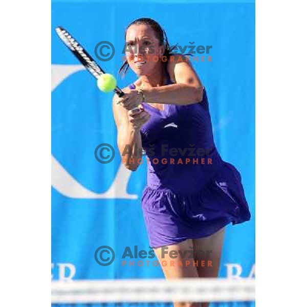 Jelena Jankovic of Serbia in action during first round of WTA Banka Koper Slovenia Open tennis tournament, played in SRC Marina, Portoroz, Slovenia on July 19, 2010 