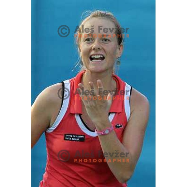 Zuzana Kucova of Slovakia in action during first round of WTA Banka Koper Slovenia Open tennis tournament, played in SRC Marina, Portoroz, Slovenia on July 19, 2010 