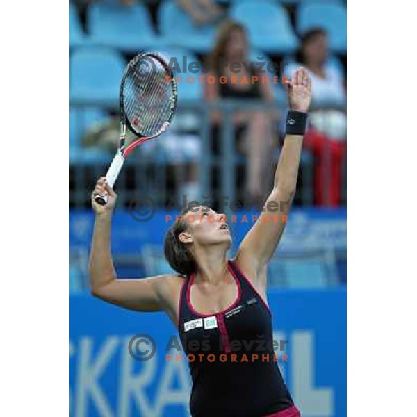 Andreja Klepac of Slovenia in action during first round of WTA Banka Koper Slovenia Open tennis tournament, played in SRC Marina, Portoroz, Slovenia on July 19, 2010 