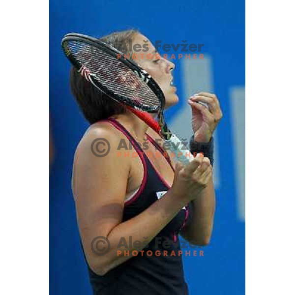 Andreja Klepac of Slovenia in action during first round of WTA Banka Koper Slovenia Open tennis tournament, played in SRC Marina, Portoroz, Slovenia on July 19, 2010 
