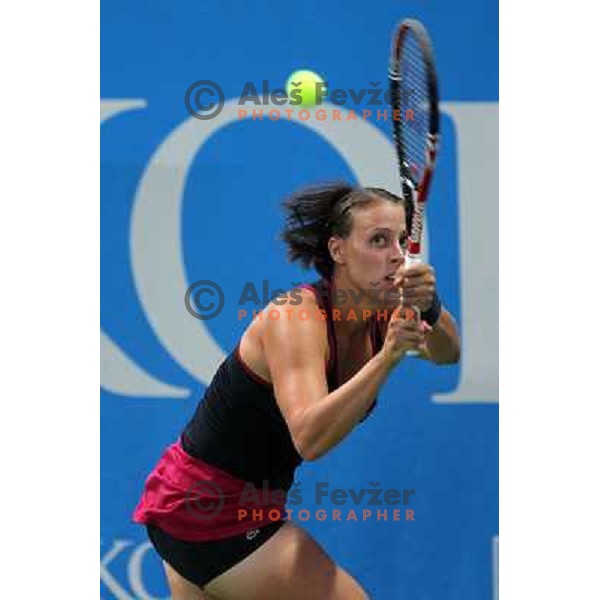 Andreja Klepac of Slovenia in action during first round of WTA Banka Koper Slovenia Open tennis tournament, played in SRC Marina, Portoroz, Slovenia on July 19, 2010 