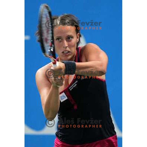 Andreja Klepac of Slovenia in action during first round of WTA Banka Koper Slovenia Open tennis tournament, played in SRC Marina, Portoroz, Slovenia on July 19, 2010 
