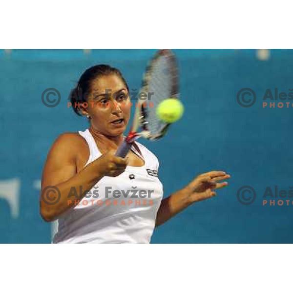 Tamira Paszek of Austria in action during first round of WTA Banka Koper Slovenia Open tennis tournament, played in SRC Marina, Portoroz, Slovenia on July 19, 2010 