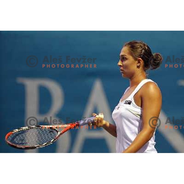 Tamira Paszek of Austria in action during first round of WTA Banka Koper Slovenia Open tennis tournament, played in SRC Marina, Portoroz, Slovenia on July 19, 2010 