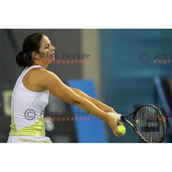 Jelena Kostanic Tosic of Croatia in action during first round of WTA Banka Koper Slovenia Open tennis tournament, played in SRC Marina, Portoroz, Slovenia on July 19, 2010 