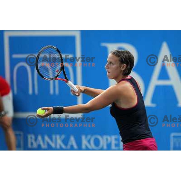 Andreja Klepac of Slovenia in action during first round of WTA Banka Koper Slovenia Open tennis tournament, played in SRC Marina, Portoroz, Slovenia on July 19, 2010 