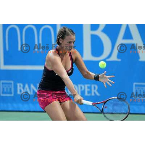 Andreja Klepac of Slovenia in action during first round of WTA Banka Koper Slovenia Open tennis tournament, played in SRC Marina, Portoroz, Slovenia on July 19, 2010 