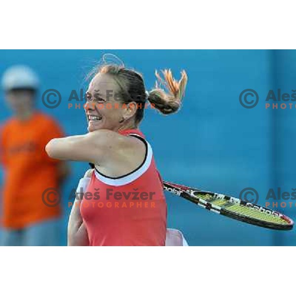 Zuzana Kucova of Slovakia in action during first round of WTA Banka Koper Slovenia Open tennis tournament, played in SRC Marina, Portoroz, Slovenia on July 19, 2010 