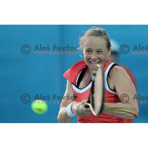 Zuzana Kucova of Slovakia in action during first round of WTA Banka Koper Slovenia Open tennis tournament, played in SRC Marina, Portoroz, Slovenia on July 19, 2010 