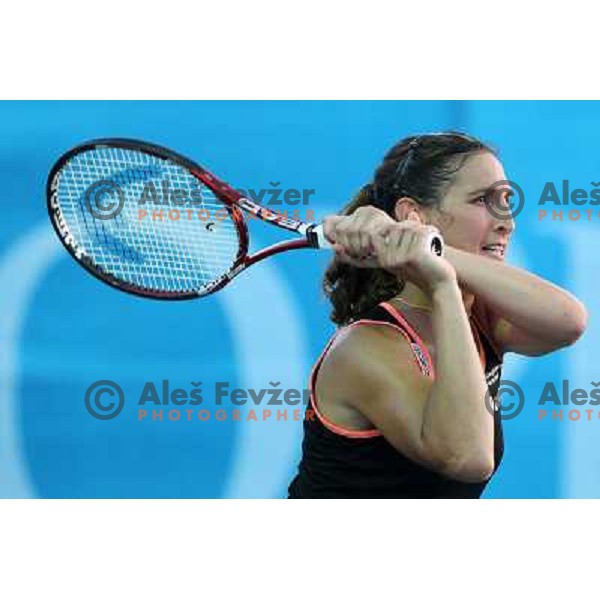 Virginie Razzano of France in action during first round of WTA Banka Koper Slovenia Open tennis tournament, played in SRC Marina, Portoroz, Slovenia on July 19, 2010 