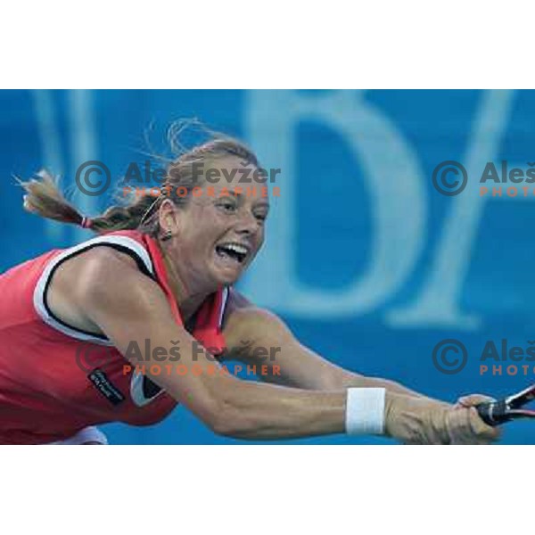 Zuzana Kucova of Slovakia in action during first round of WTA Banka Koper Slovenia Open tennis tournament, played in SRC Marina, Portoroz, Slovenia on July 19, 2010 