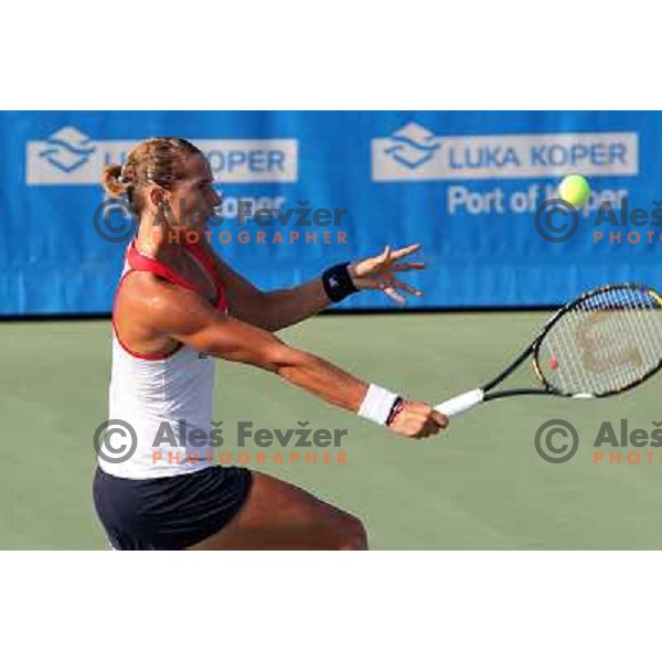 Polona Hercog of Slovenia in action during first round of WTA Banka Koper Slovenia Open tennis tournament, played in SRC Marina, Portoroz, Slovenia on July 20, 2010 
