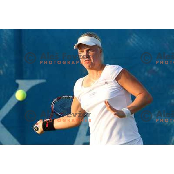 Masa Zec Peskiric of Slovenia in action during first round of WTA Banka Koper Slovenia Open tennis tournament, played in SRC Marina, Portoroz, Slovenia on July 20, 2010 