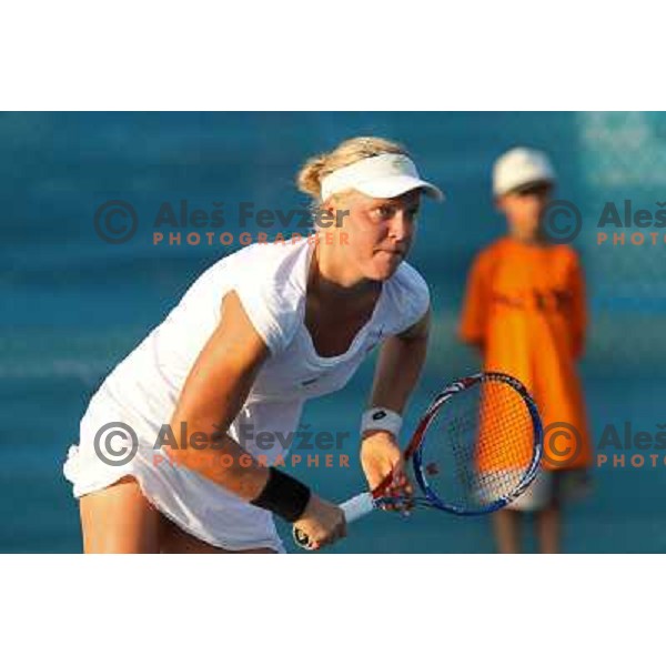 Masa Zec Peskiric of Slovenia in action during first round of WTA Banka Koper Slovenia Open tennis tournament, played in SRC Marina, Portoroz, Slovenia on July 20, 2010 