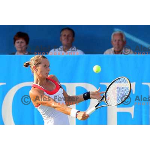 Polona Hercog of Slovenia in action during first round of WTA Banka Koper Slovenia Open tennis tournament, played in SRC Marina, Portoroz, Slovenia on July 20, 2010 