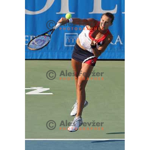 Polona Hercog of Slovenia in action during first round of WTA Banka Koper Slovenia Open tennis tournament, played in SRC Marina, Portoroz, Slovenia on July 20, 2010 