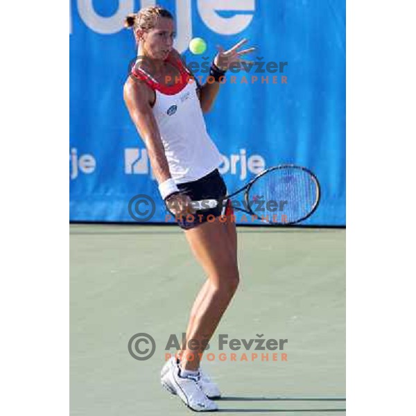 Polona Hercog of Slovenia in action during first round of WTA Banka Koper Slovenia Open tennis tournament, played in SRC Marina, Portoroz, Slovenia on July 20, 2010 