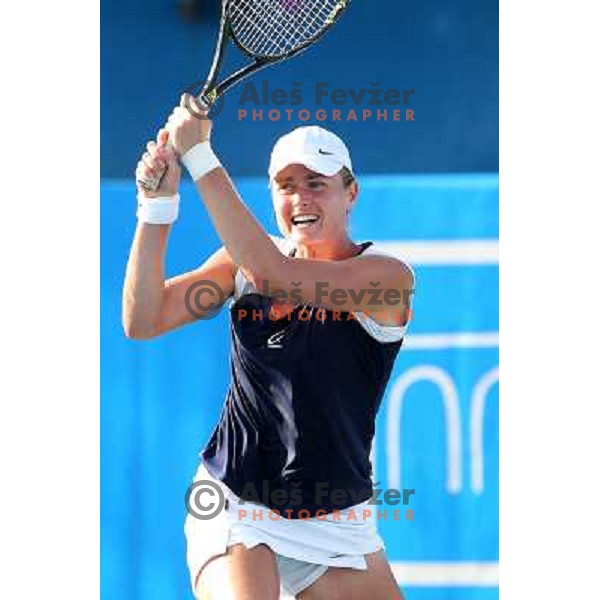 Elena Bovina of Russia in action during first round of WTA Banka Koper Slovenia Open tennis tournament, played in SRC Marina, Portoroz, Slovenia on July 20, 2010 