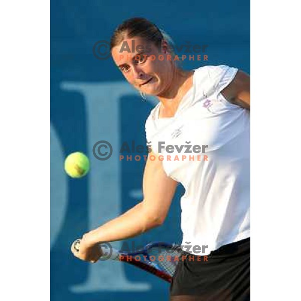 Anastasiya Yakimova of Belarus in action during first round of WTA Banka Koper Slovenia Open tennis tournament, played in SRC Marina, Portoroz, Slovenia on July 20, 2010 