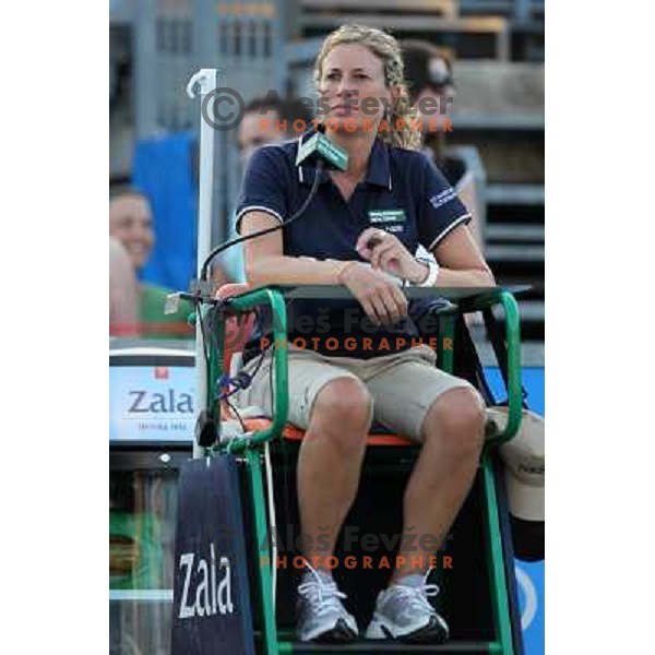 Referee Gabriela Macolino of Italy during first round of WTA Banka Koper Slovenia Open tennis tournament, played in SRC Marina, Portoroz, Slovenia on July 20, 2010 