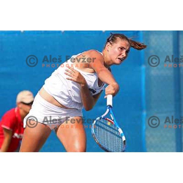 Alexandra Panova of Russia in action during first round of WTA Banka Koper Slovenia Open tennis tournament, played in SRC Marina, Portoroz, Slovenia on July 20, 2010 