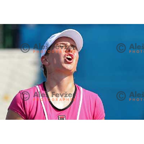 Marina Erakovic of New Zealand in action during first round of WTA Banka Koper Slovenia Open tennis tournament, played in SRC Marina, Portoroz, Slovenia on July 20, 2010 