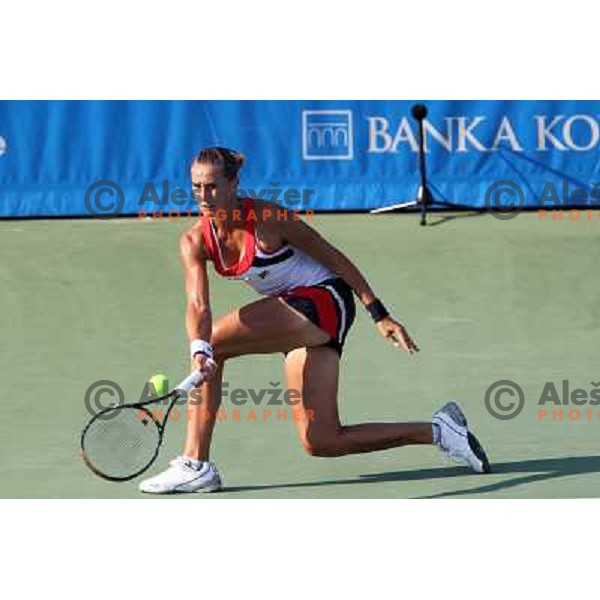 Polona Hercog of Slovenia in action during first round of WTA Banka Koper Slovenia Open tennis tournament, played in SRC Marina, Portoroz, Slovenia on July 20, 2010 