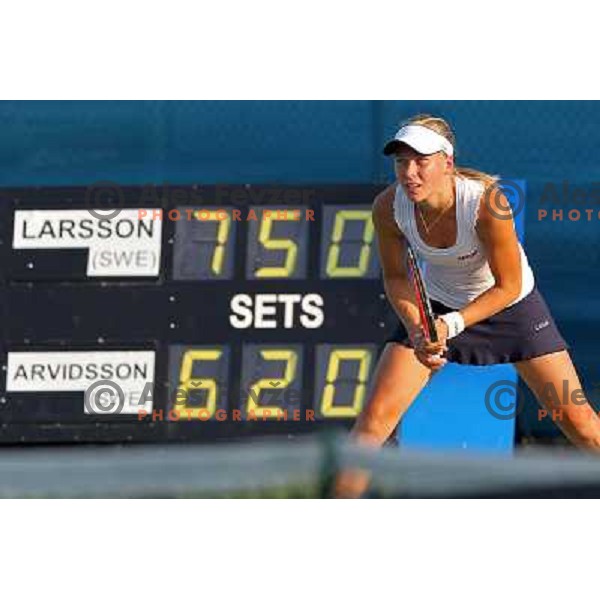 Sofia Arvidsson of Sweden in action during first round of WTA Banka Koper Slovenia Open tennis tournament, played in SRC Marina, Portoroz, Slovenia on July 20, 2010 