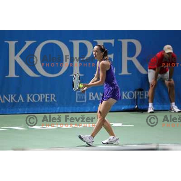 Jelena Jankovic of Serbia in action during first round of WTA Banka Koper Slovenia Open tennis tournament, played in SRC Marina, Portoroz, Slovenia on July 20, 2010 