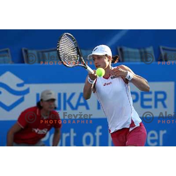 Katarina Srebotnik of Slovenia in action during second round of WTA Banka Koper Slovenia Open tennis tournament, played in SRC Marina, Portoroz, Slovenia on July 21, 2010 