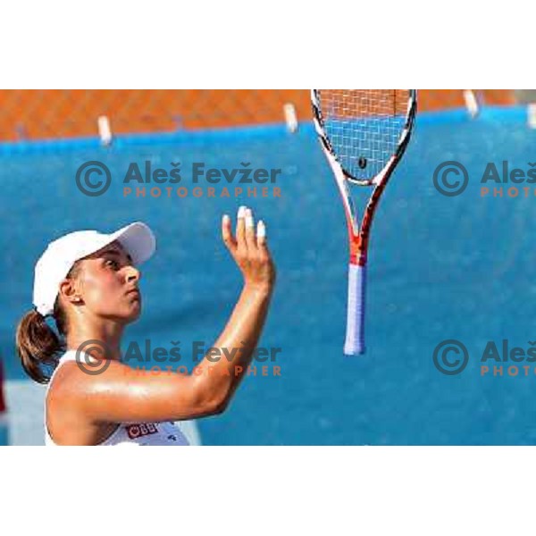 Tamara Paszek of Austria in action during second round of WTA Banka Koper Slovenia Open tennis tournament, played in SRC Marina, Portoroz, Slovenia on July 21, 2010 