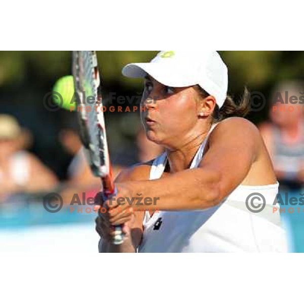 Tamara Paszek of Austria in action during second round of WTA Banka Koper Slovenia Open tennis tournament, played in SRC Marina, Portoroz, Slovenia on July 21, 2010 