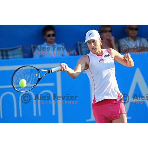 Katarina Srebotnik of Slovenia in action during second round of WTA Banka Koper Slovenia Open tennis tournament, played in SRC Marina, Portoroz, Slovenia on July 21, 2010 