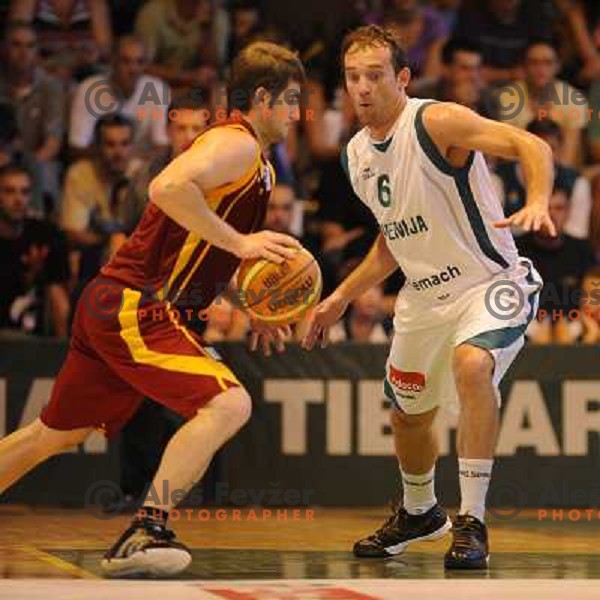 Samo Udrih at the basketball game Slovenia - Macedonia, friendly match before the FIBA World Championship Turkey 2010, Ptuj 