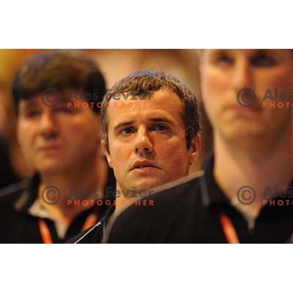 Miro Alilovic at the basketball game Slovenia - Macedonia, friendly match before the FIBA World Championship Turkey 2010, Ptuj 