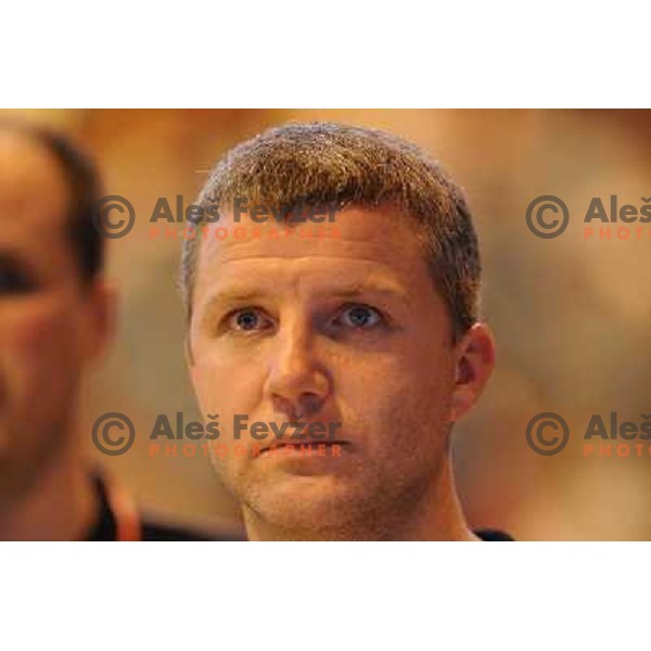 Walter Jeklin at the basketball game Slovenia - Macedonia, friendly match before the FIBA World Championship Turkey 2010, Ptuj 