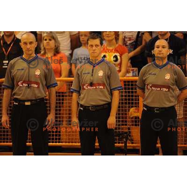 referees at the basketball game Slovenia - Macedonia, friendly match before the FIBA World Championship Turkey 2010, Ptuj 